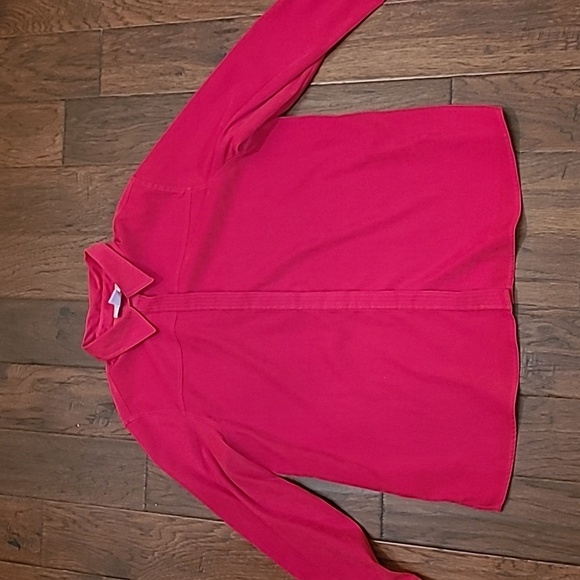 💥3for$12💥 Sag Harbor women's red shacket size 1X - Picture 1 of 8